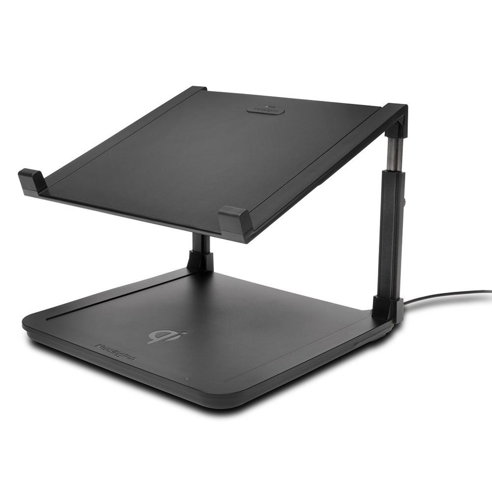 Kensington SmartFit Laptop Riser Notebook Stand Holder w/Qi Wireless Charger Pad