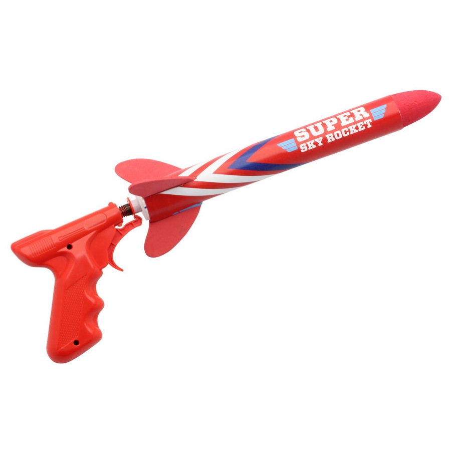 Keycraft Super Sky Rocket Launcher 46cm Kids/Children Outdoor Toy Red/Blue 