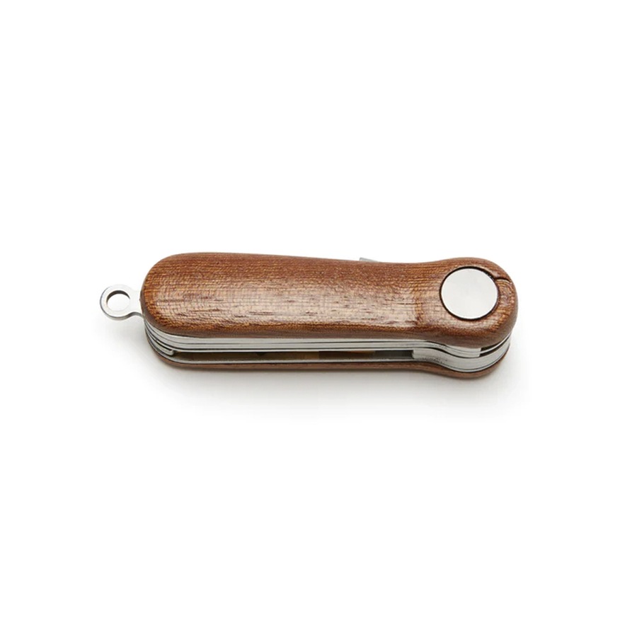 Kikkerland Golf Stylish Wooden Stainless Steel Multifunction/Multi Tool Set