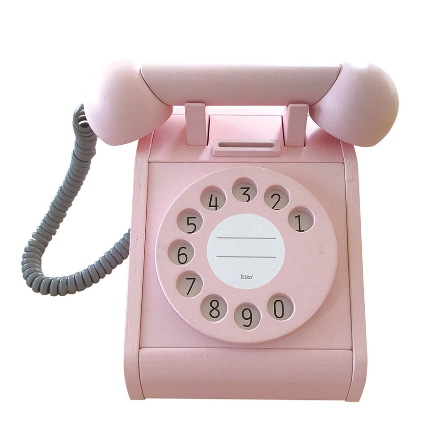 Kiko & gg 20cm Telephone Kids/Children Imaginative Fun Play/Decor Toy 3y+ Pink
