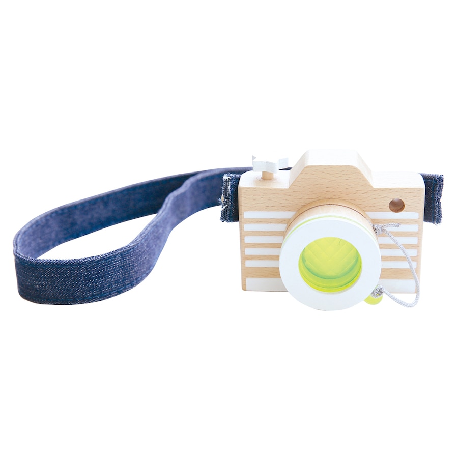 Kiko & gg Kaleidoscope Camera Lens Kids/Children Fun Play Wooden Toy Yellow 3y+