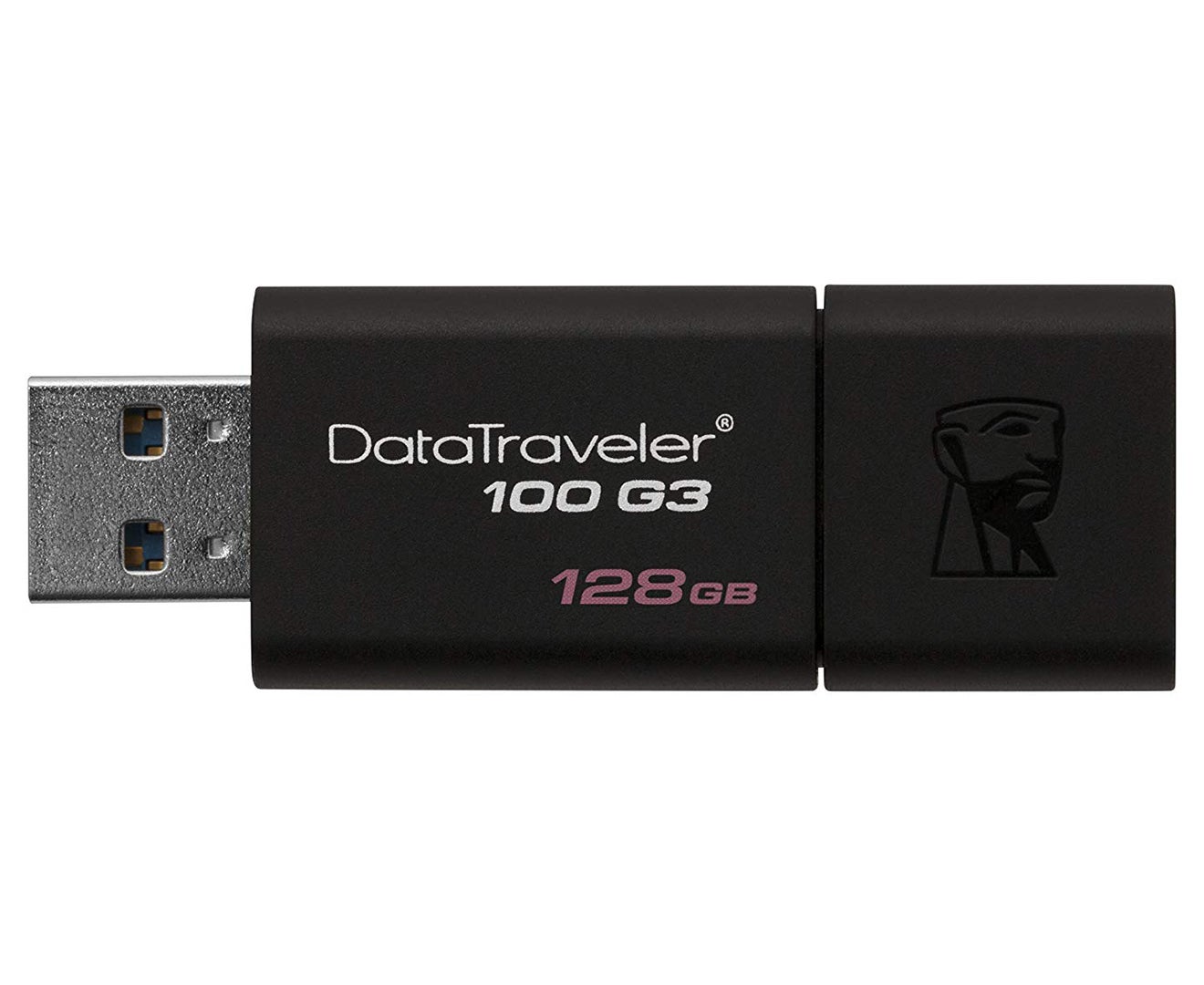 Kingston 128GB Data Traveler USB 3.0 Memory File Storage Stick Flash Drive Black