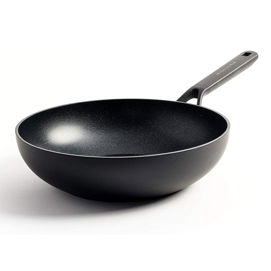 KitchenAid Classic Forged Non Stick Open Wok Pan 28cm Home Kitchen Cookware