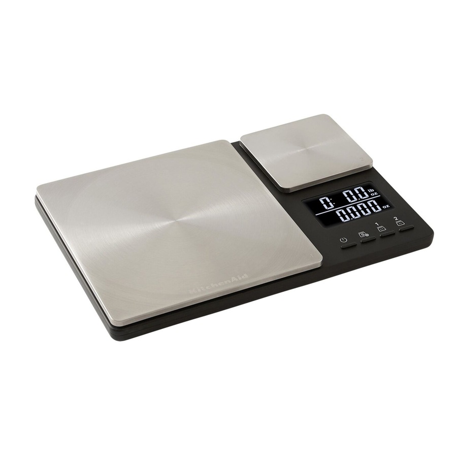 KitchenAid S/S Food Weighing Digital Kitchen Scale Dual Platform 5kg/500g
