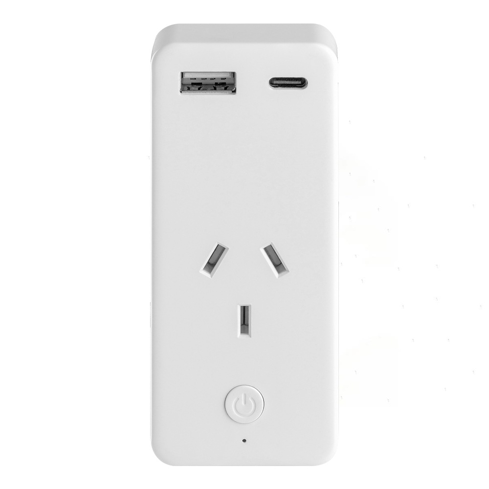 Buy Kogan SmarterHome 10cm Smart Plug Outlet w/Energy Meter/5V 2A USB A ...