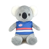 Korimco 20cm AFL Koala w/ Bulldogs Soft Stuffed Toy Animal Plush Kids/Child 3y+