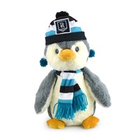 Korimco 27cm AFL Penguin Port Adelaide Soft Stuffed Toy Animal Plush Kids 3y+