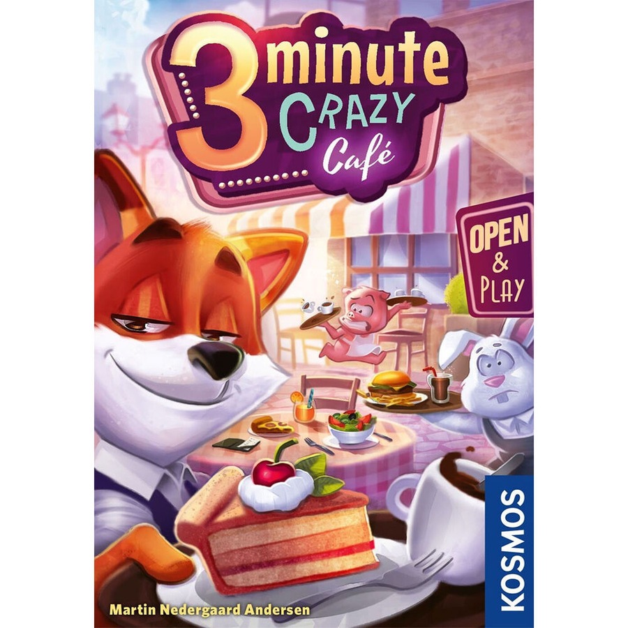 Kosmos 3 Minute Crazy Cafe Kids/Family Card/Dice Game Party Play Night 7y+