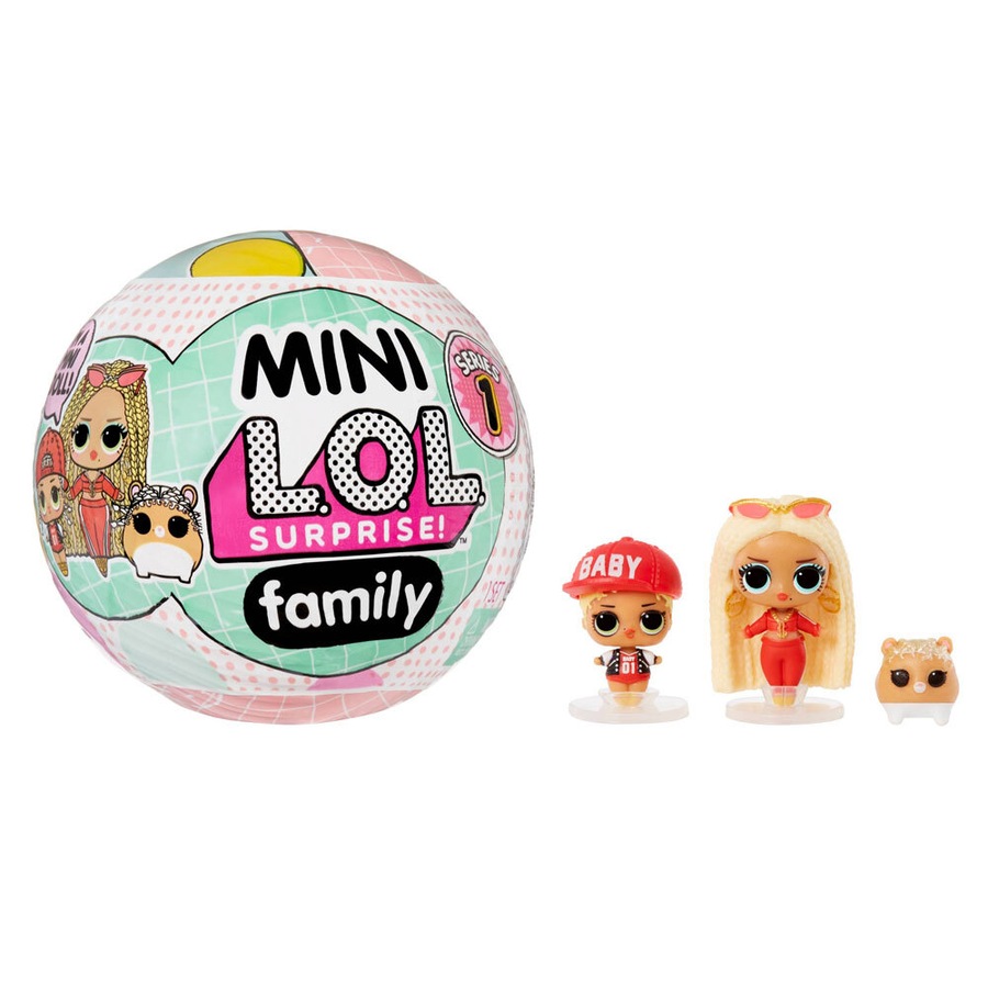 L.O.L. Surprise 9cm OMG Mini Family Ball/Doll Kids/Children 8y+ Toy Assorted