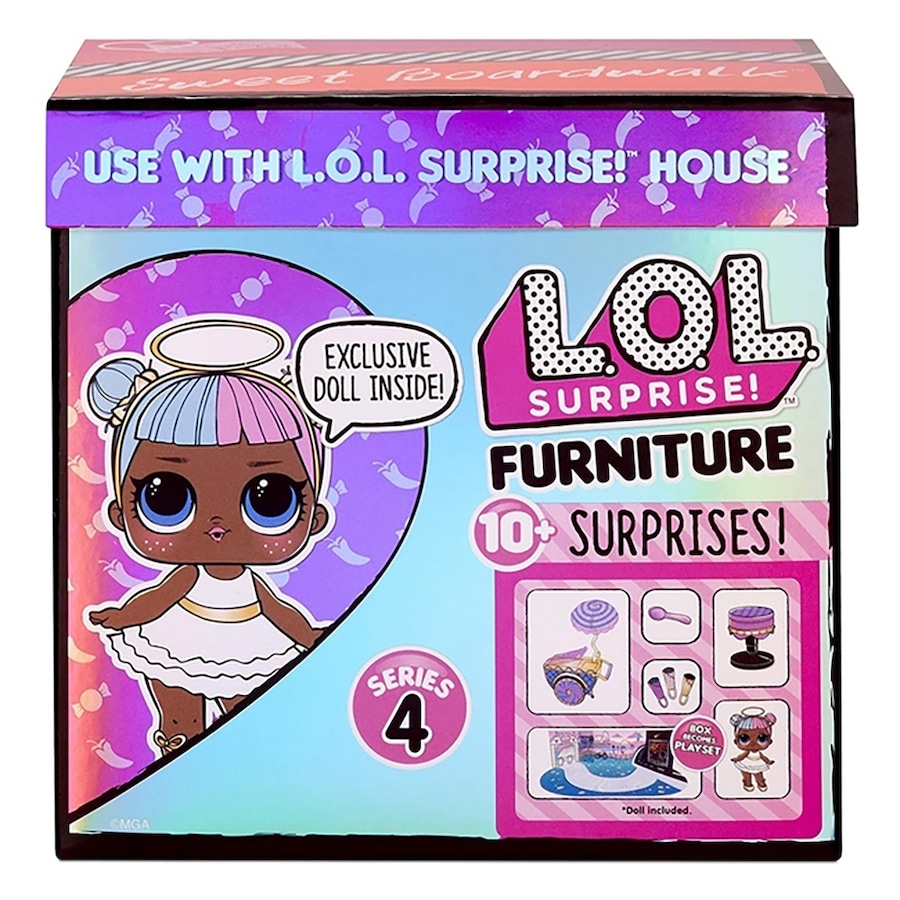 L.O.L. Surprise Furniture W/Doll Wave 3 (Series 4) Kids/Childrens Toy Asstd 4+