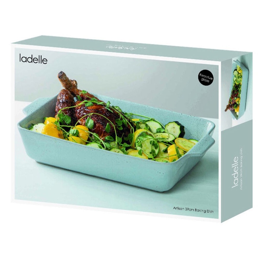 Ladelle Artisan 39cm Rectangular Porcelain Baking/Serving Dish Home/Kitchen Blue