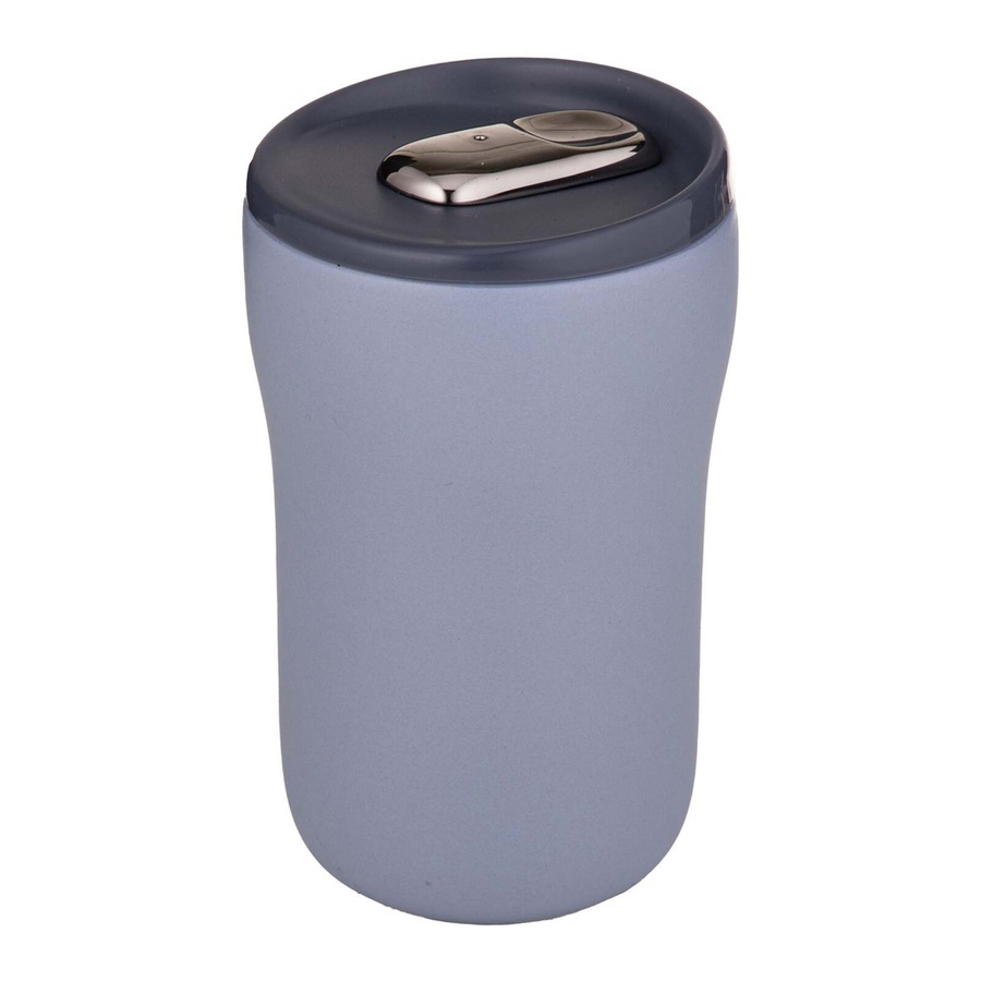 Ladelle Eco Brew II Double Wall Ceramic 350ml Travel Mug/Tumbler Dusty Blue