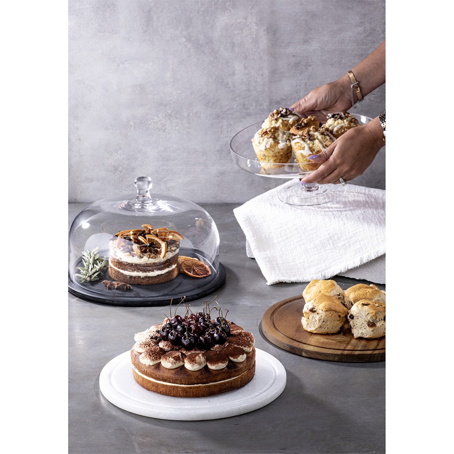 Ladelle Supreme Glass Cake/Bakery/Cheese Showcase Display Stand 28x28x11cm