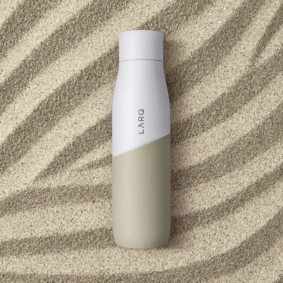LARQ PureVis Movement Water Drink Bottle Terra Edition White/Dune 950ml/32 oz