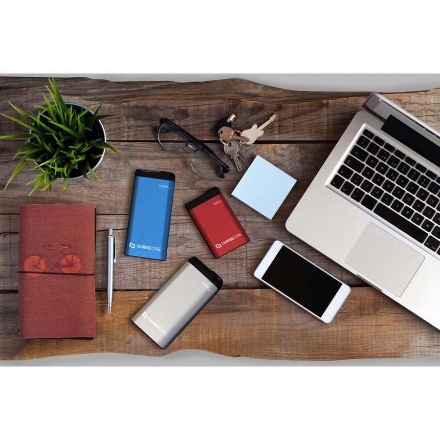 Laser 20000mAh Power Bank MicroUSB/Type C Portable External Battery Charger BLK