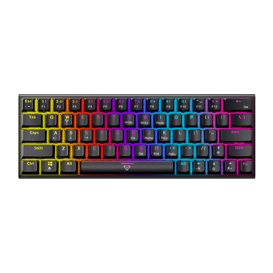 Laser Gaming Mini 88-Key RGB Mechanical Keyboard Compact Portable Black