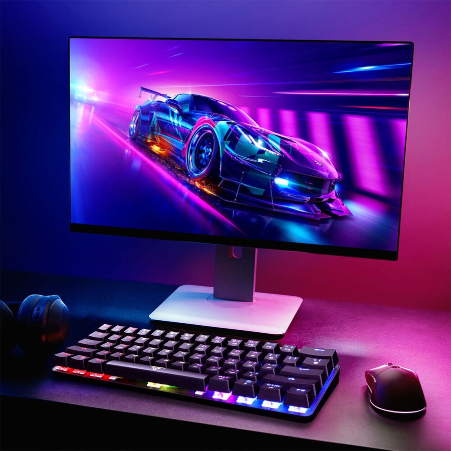 Laser Gaming Mini 88-Key RGB Mechanical Keyboard Compact Portable Black