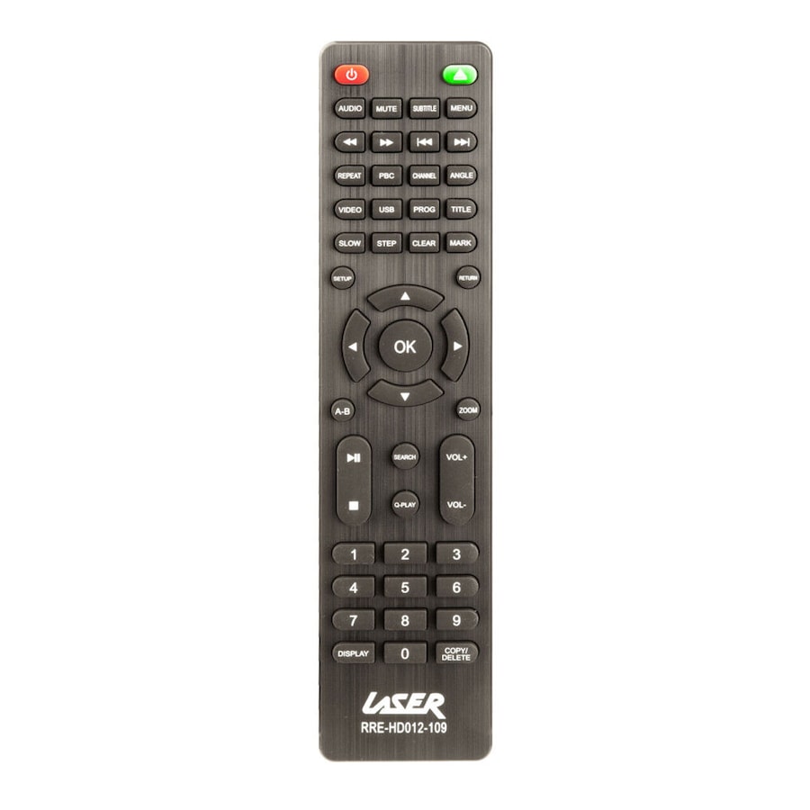 Laser Lightweight DVD Player Remote Large Press Buttons Home Entertainment Black