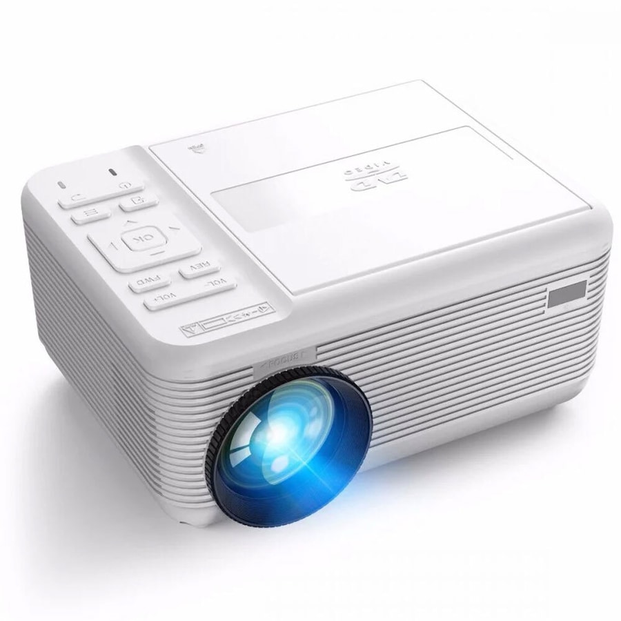 Laser PJT-DVDHD-906 720P DVD Player/Wi-Fi Casting Projector HDMI/USB Home White