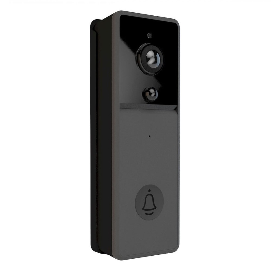 Laser Smart Doorbell WiFi Camera/Video Recording Door Bell Intercom Chime Black
