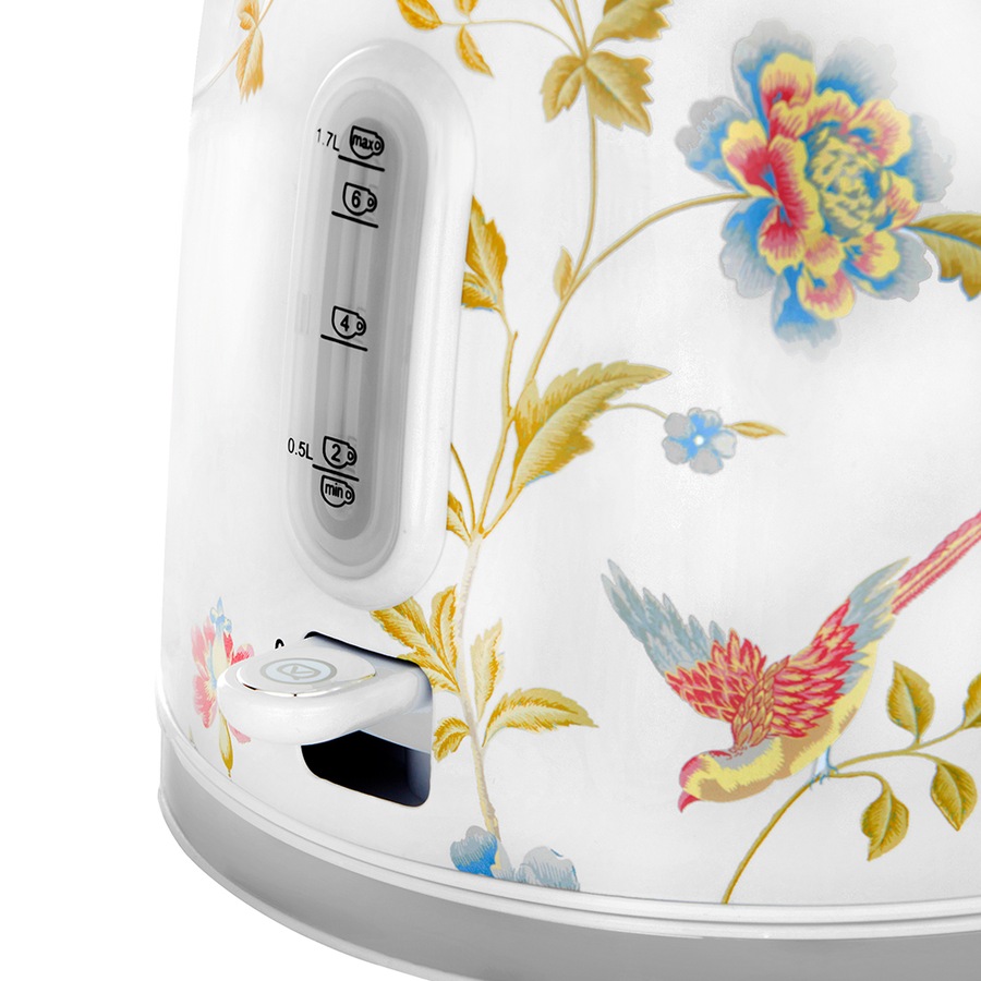 Laura Ashley Elveden 1.7L Electric Kettle 2200W Hot Drink/Water Boiler White