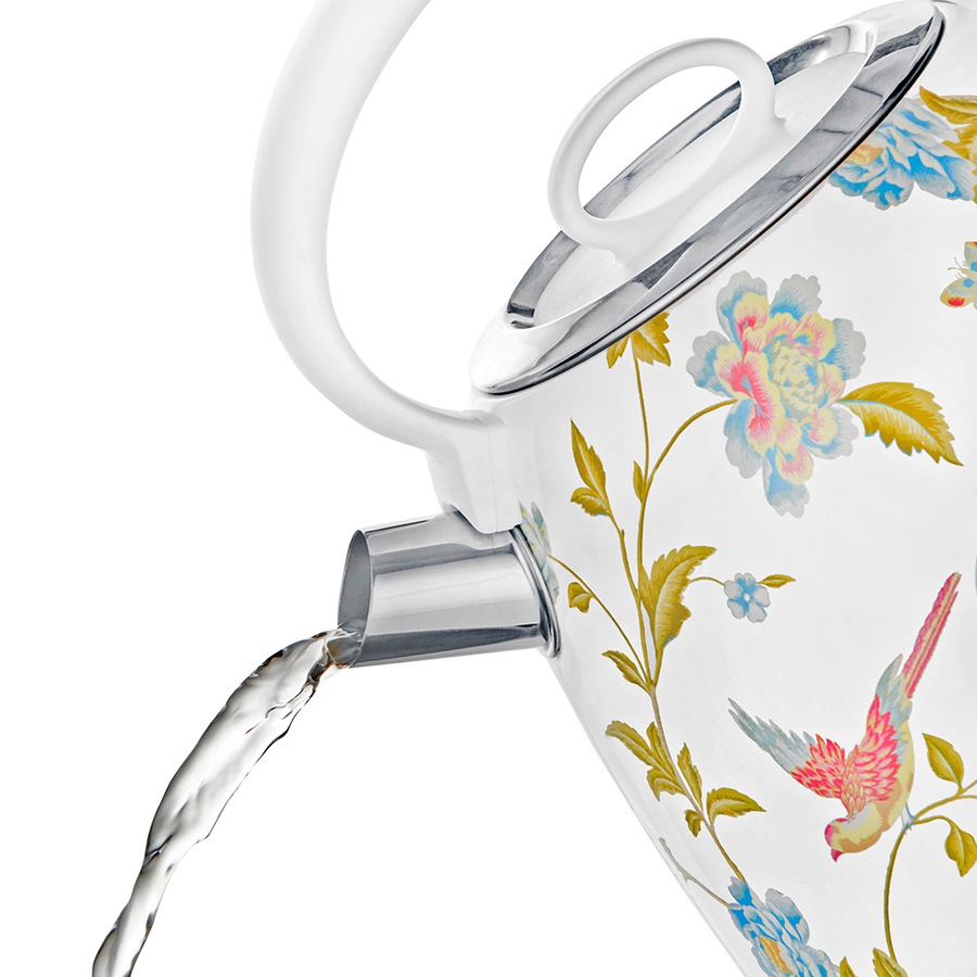 Laura Ashley Elveden 1.7L Electric Kettle 2200W Hot Drink/Water Boiler White