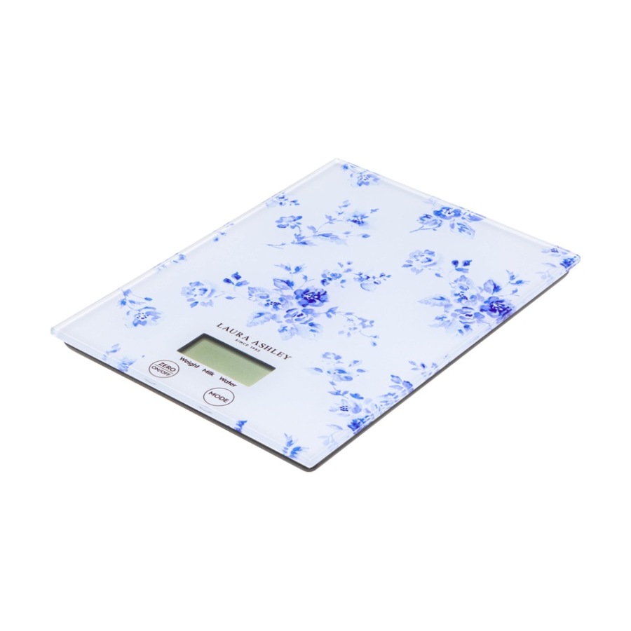 Laura Ashley Rectangular Digital Kitchen Scale Low Battery Indicator Floral