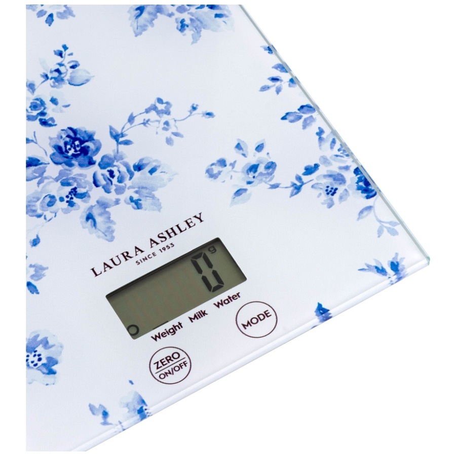 Laura Ashley Rectangular Digital Kitchen Scale Low Battery Indicator Floral