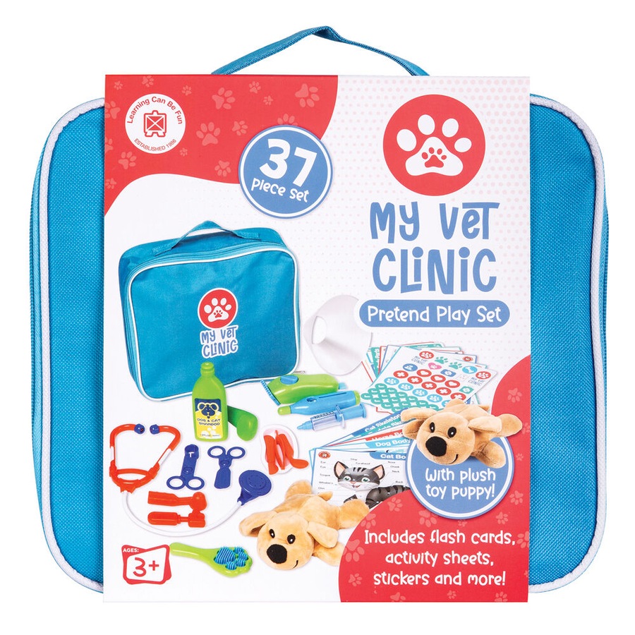 Buy Learning Can Be Fun My First Vet Set Kids Pretend Play Toy Blue ...