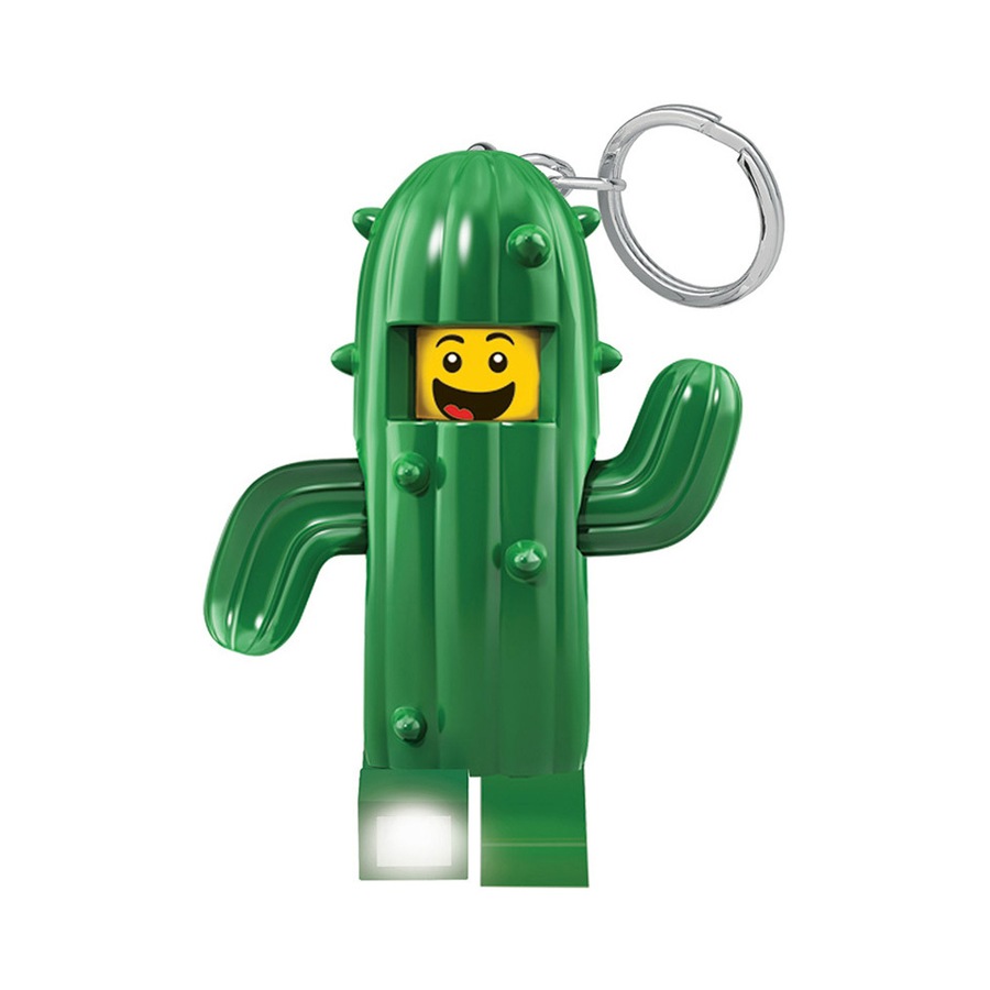 Lego Kids/Children Cactus Boy Key Light Minifigure Keychain LED Keyring Green