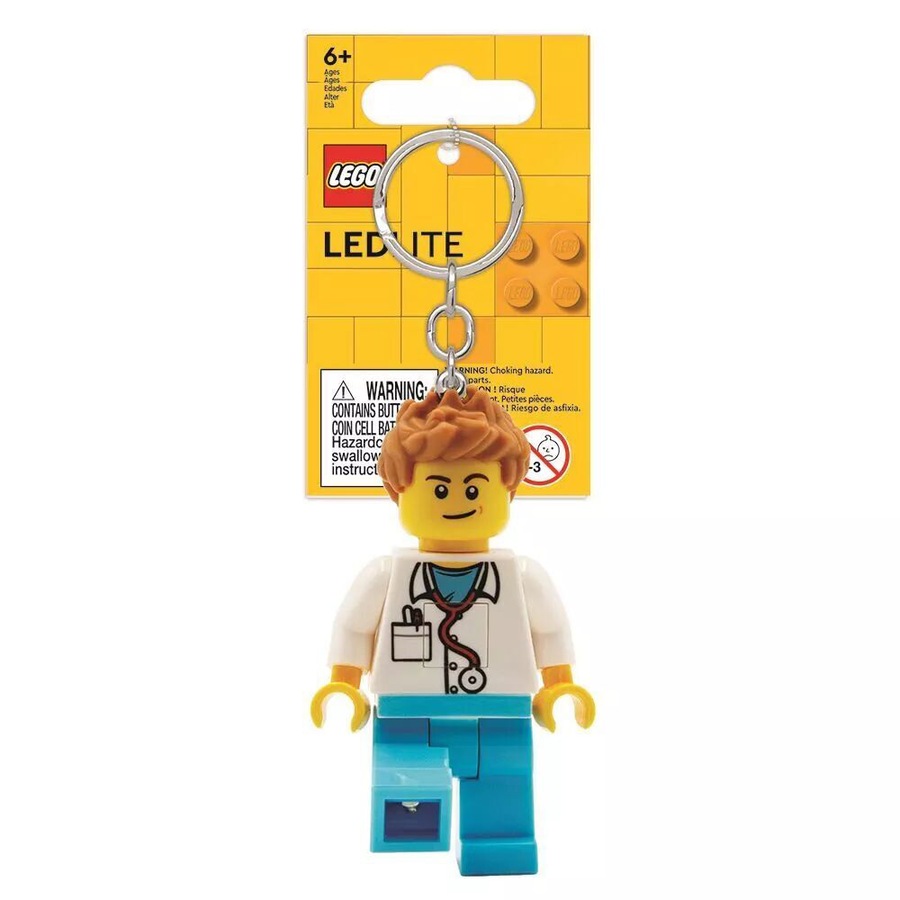 Lego Nurse/Surgeon Keychain LED Light 23x24cm Assorted Kids/Children 6y+