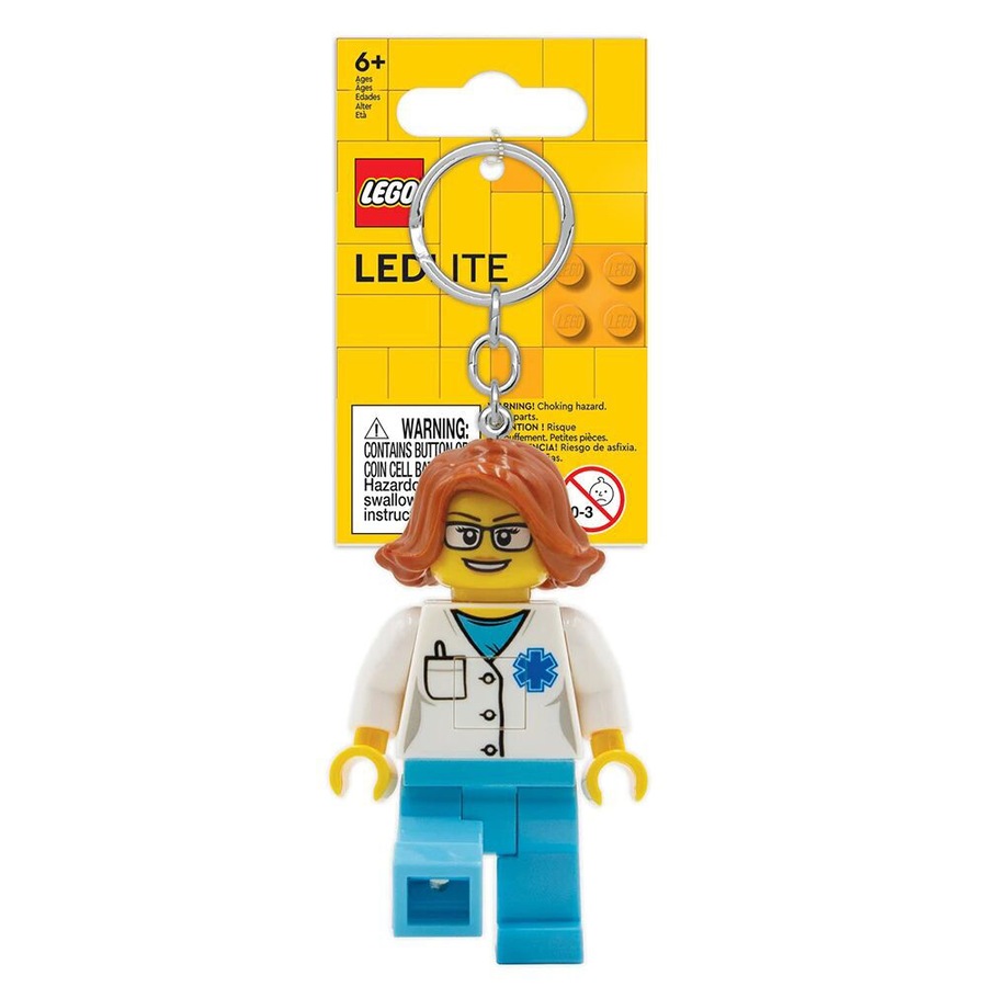Lego Nurse/Surgeon Keychain LED Light 23x24cm Assorted Kids/Children 6y+