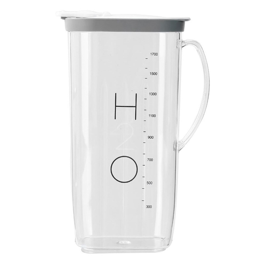 Lemon & Lime Crystal H20 2L Pitcher Jug Water/Juice Serving Container w/ Lid CLR