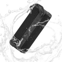 Lenoxx IPX7 Waterproof Portable Wireless Streaming Speaker for Smartphones Black