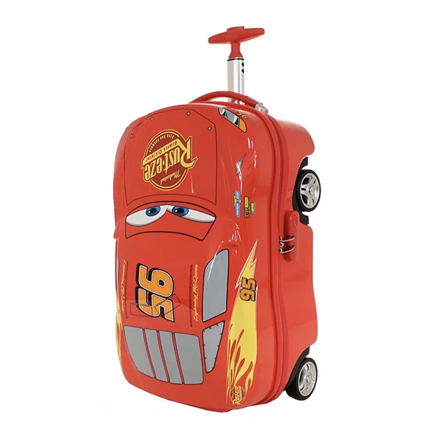 Lightning Mcqueen 19" Hard Case Wheeled Trolley Onboard Suitcase Luggage Bag