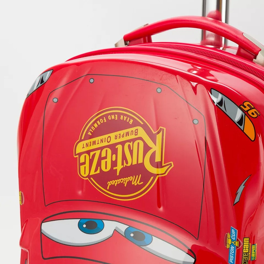 Lightning Mcqueen 19" Hard Case Wheeled Trolley Onboard Suitcase Luggage Bag