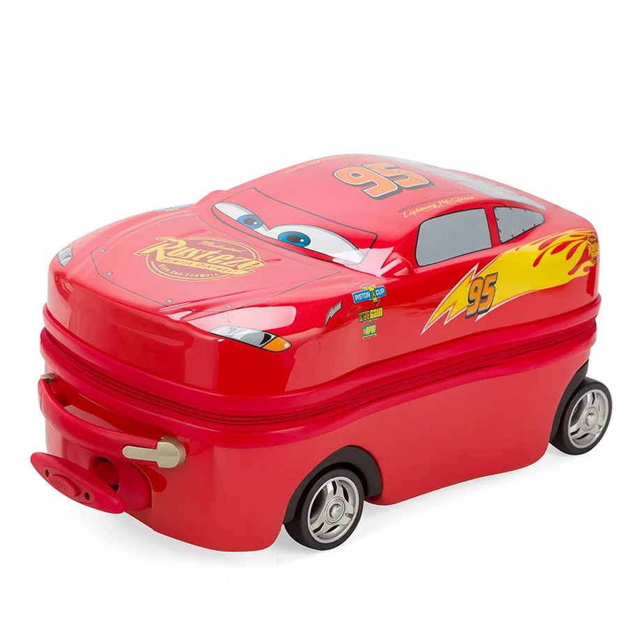 Lightning Mcqueen 19" Hard Case Wheeled Trolley Onboard Suitcase Luggage Bag