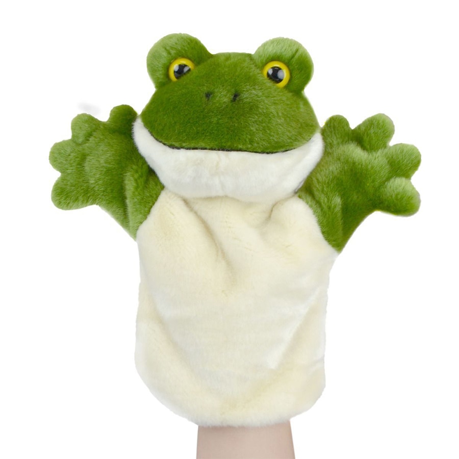 Lil Friends 26cm Frog Animal Hand Puppet Kids/Children Soft Plush Toy Green 0m+