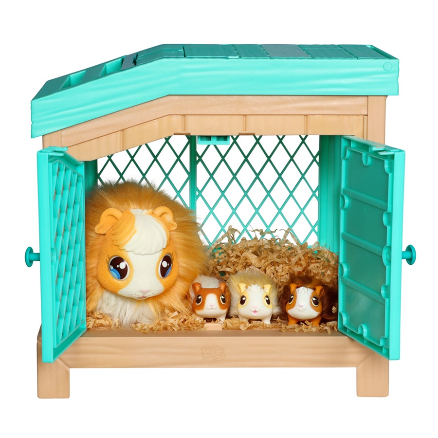 Little Live Pets Mama Surprise Guinea Pig w/Babies/Hutch Playset Kids Toy 4y+