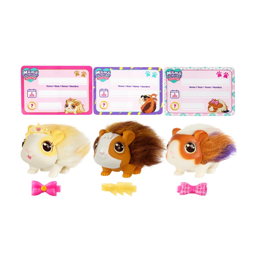 Little Live Pets Mama Surprise Guinea Pig w/Babies/Hutch Playset Kids Toy 4y+