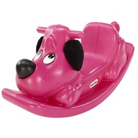 Little Tikes Compact Kids Rockin' Puppy Chair Ride On Rocker Toy Magenta 1-3y