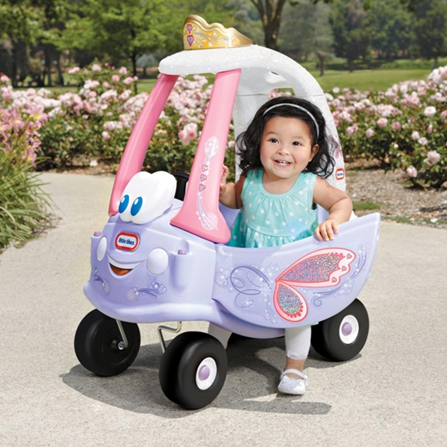 Little Tikes Kids Fairy Cozy Coupe Toddler Children Ride-On Toy Car Purple 18m+