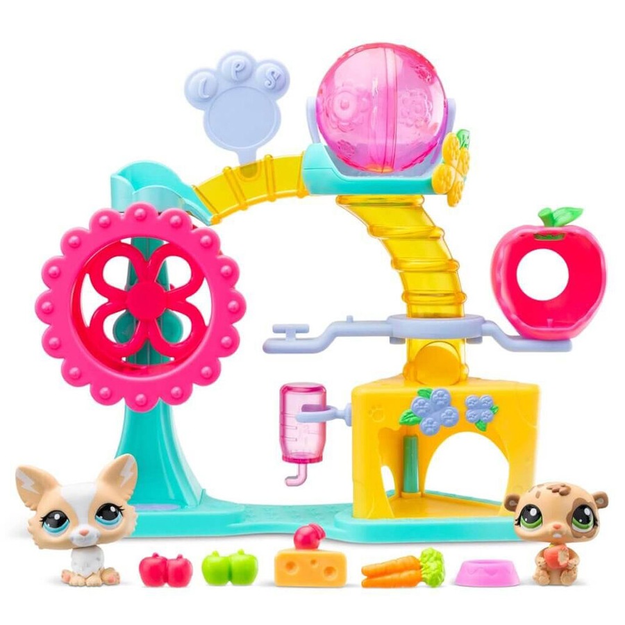 Littlest Pet Shop Fun Factory Playground Playset Animal Toy Figures Kids 4y+