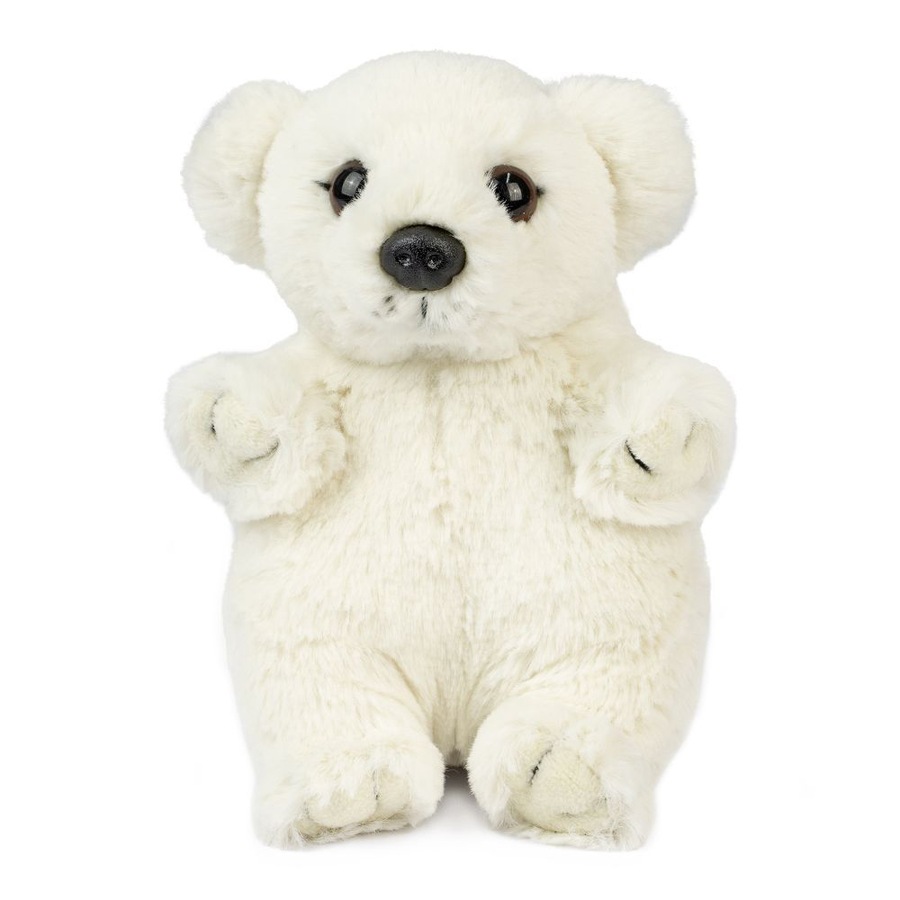 Living Nature 21cm Baby Polar Bear Cub Kids/Children Animal Stuffed Toy White