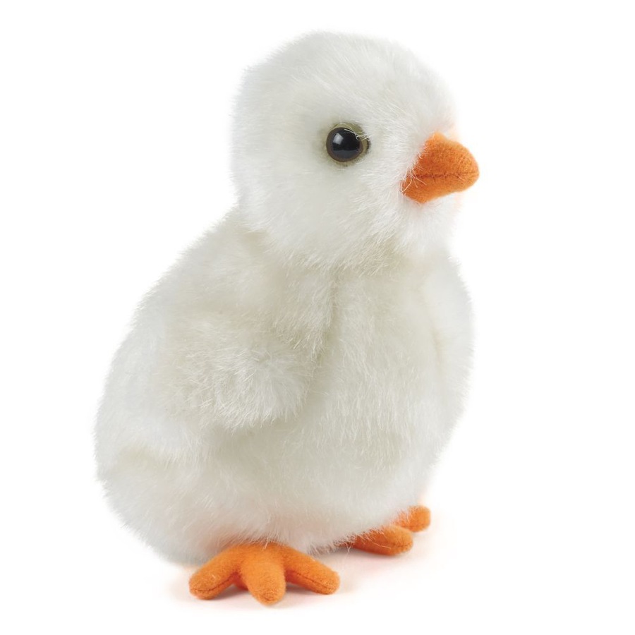 Living Nature 21cm Fluffy Chicks Animal Plush Kids/Children Soft Toy White 0+