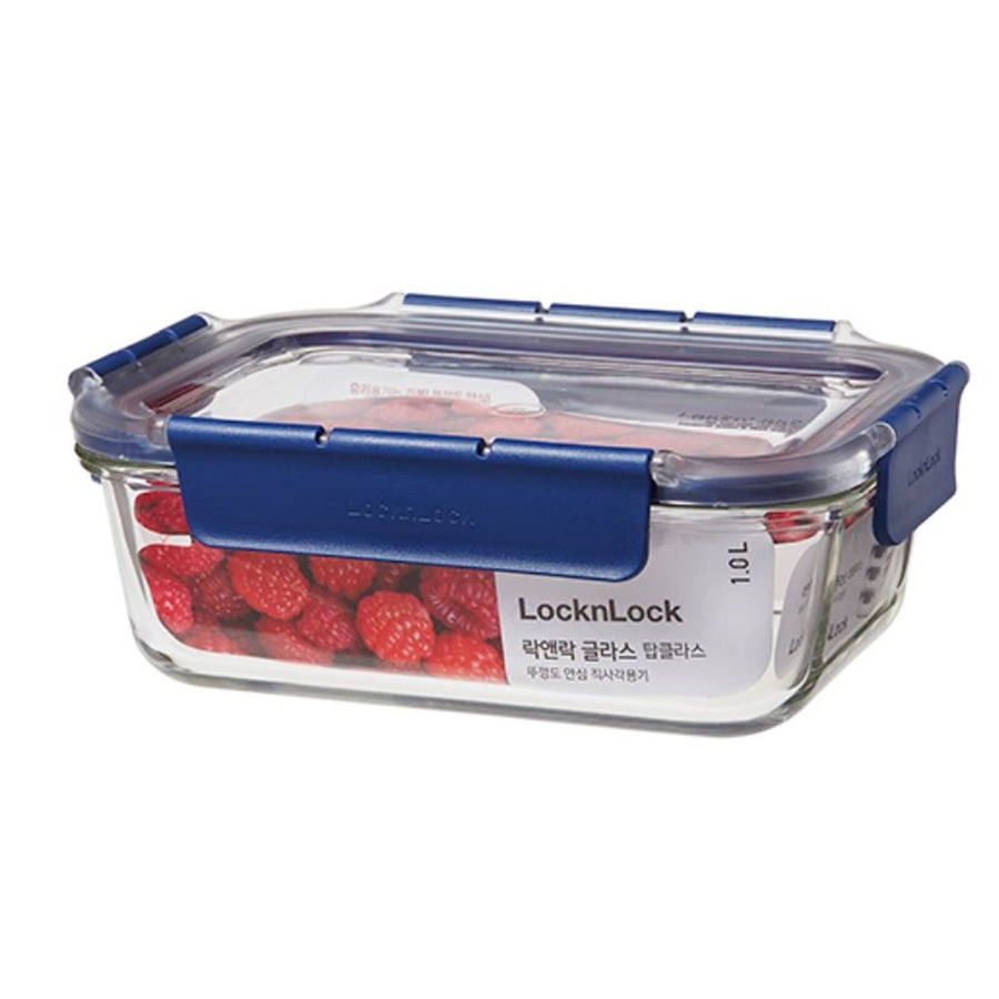 Buy LocknLock Top Class 1L/21cm Glass w/Tritan Lid Rectangular ...