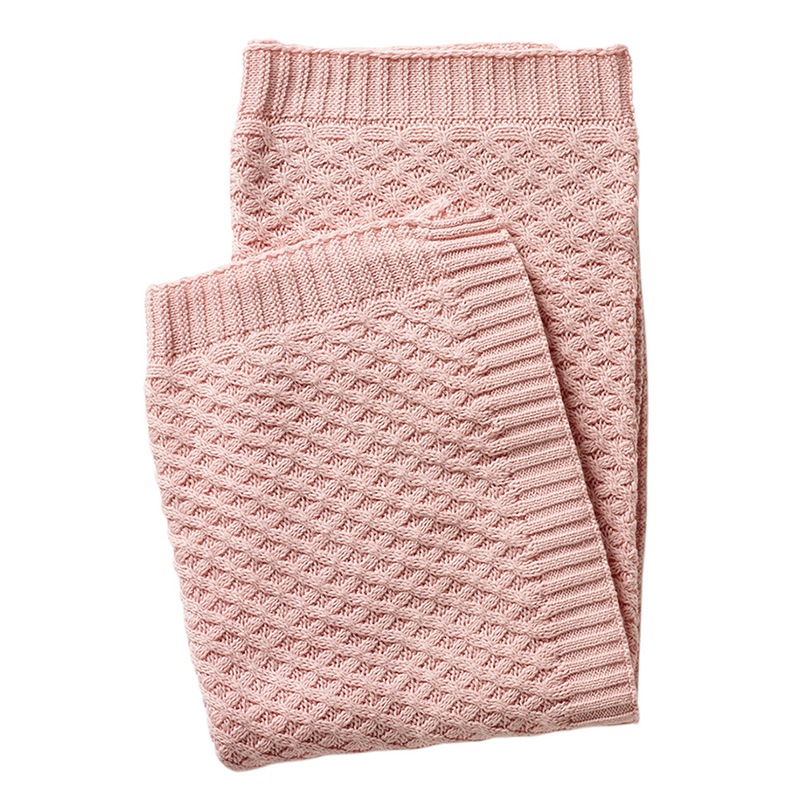 Buy Lorraine Lea 100 Cotton Botanical Baby Basket Weave Blanket Pink