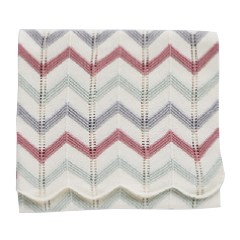 Buy Lorraine Lea Cotton Utopia Knitted Crochet Blanket 75x90cm White