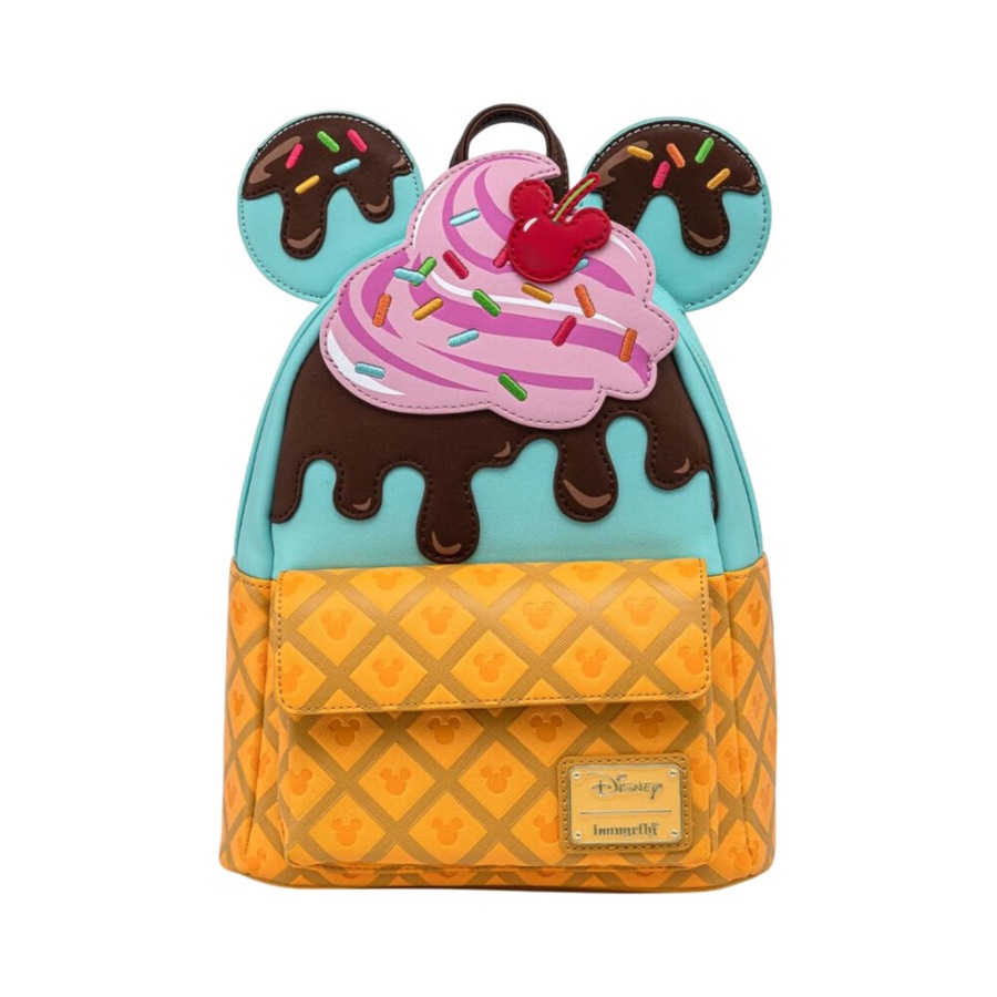 Disney Sweets Ice Cream Womens/Kids Mini Backpack Bag 9x10.5in