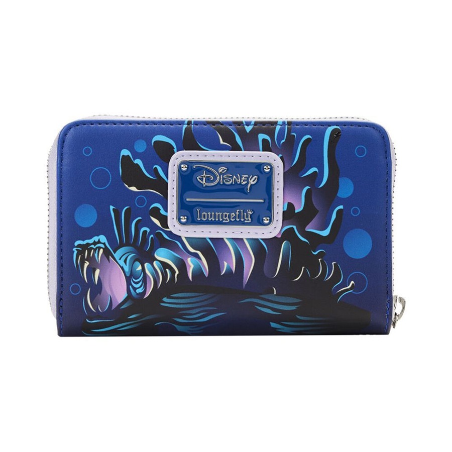 Little Mermaid 1989 Ursula Lair Glow Zip Around Purse Wallet 4in